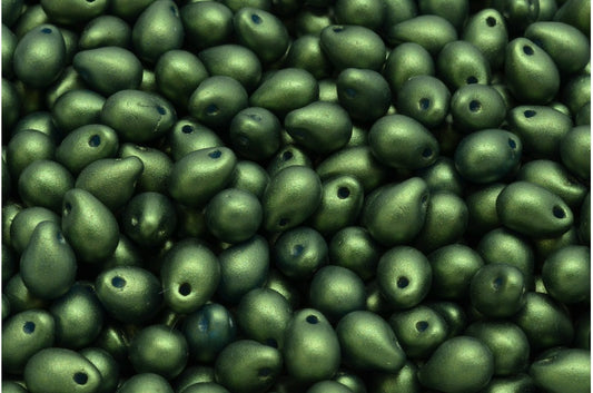 ドロップビーズ、ホワイト 24103 (02010-24103)、ガラス、チェコ共和国