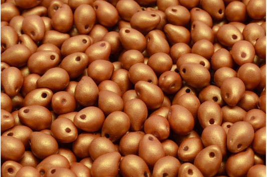 ドロップビーズ、ホワイト 24104 (02010-24104)、ガラス、チェコ共和国