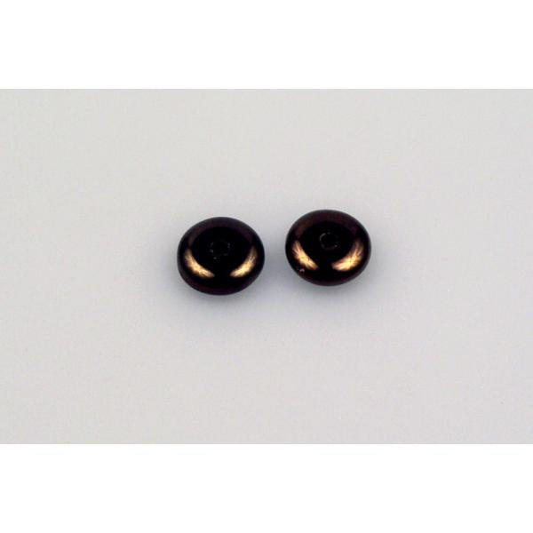 Space Disk Beads 6 mm, Black Bronze (23980-14415), Bohemia Crystal Glass, Czechia 11169036