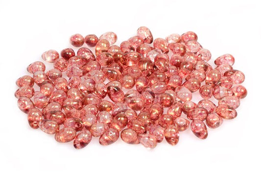 Drop Beads 4 x 6 mm, Crystal Terracotta Red (30-15495), Bohemia Crystal Glass, Czechia 11169206