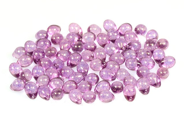 Drop Beads 7 x 5 mm, Crystal Luster Lila (30-14494), Bohemia Crystal Glass, Czechia 11169206