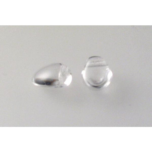 Tulip Petal Beads 6 x 8 mm, Crystal (30), Bohemia Crystal Glass, Czechia 11169803