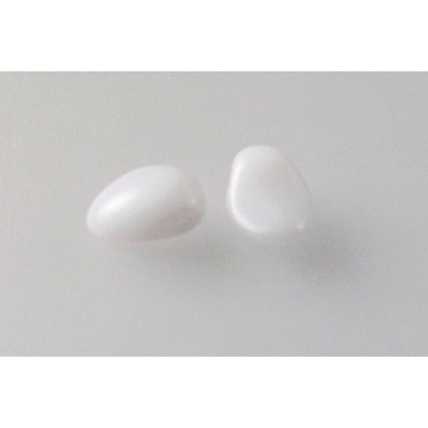 Tulip Petal Beads 6 x 8 mm, Chalk White (3000), Bohemia Crystal Glass, Czechia 11169803