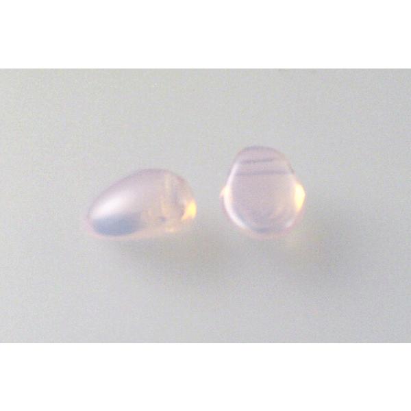 Tulip Petal Beads 6 x 8 mm, Opal Pink (71200), Bohemia Crystal Glass, Czechia 11169803