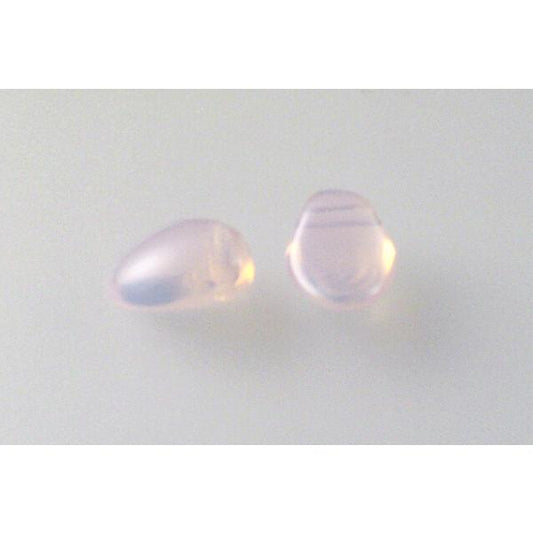 Tulip Petal Beads 6 x 8 mm, Opal Pink (71200), Bohemia Crystal Glass, Czechia 11169803