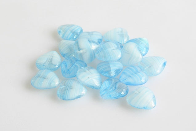 Heart Beads 12 x 12 mm, color: 65014, Bohemia Crystal Glass, Czechia 11179001