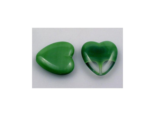 Pressed Beads Heart 56000 Glass Czech Republic