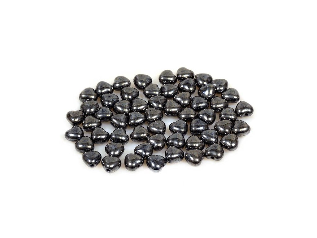 Pressed Beads Heart 23980/14400 Glass Czech Republic