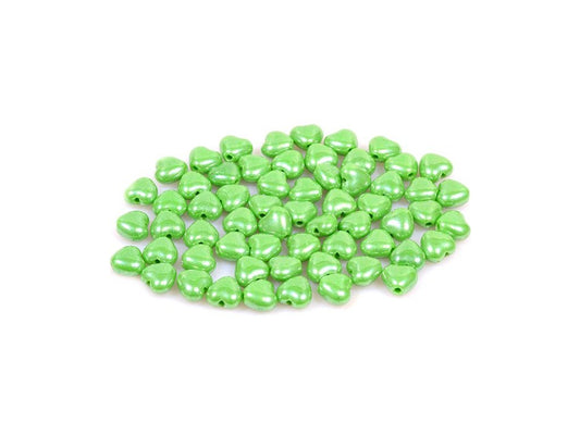 Pressed Beads Heart 53230/14400 Glass Czech Republic