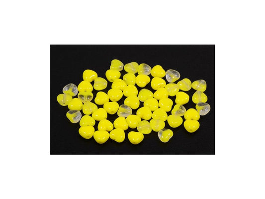 Pressed Beads Heart 83120-00030 Glass Czech Republic