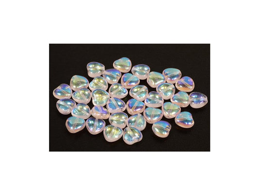 Pressed Beads Heart 70110/28701 Glass Czech Republic