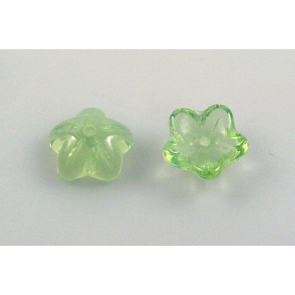 Pressed Beads 5-petal Flower 10 mm, color: 51200, Bohemia Crystal Glass, Czechia 11179215
