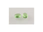 Pressed Beads Transparent Green Glass Czech Republic