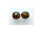 Fire Polished Faceted Beads Round Transparent Brown Glass Czech Republic