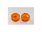 Fire Polished Faceted Beads Round Transparent Orange Glass Czech Republic