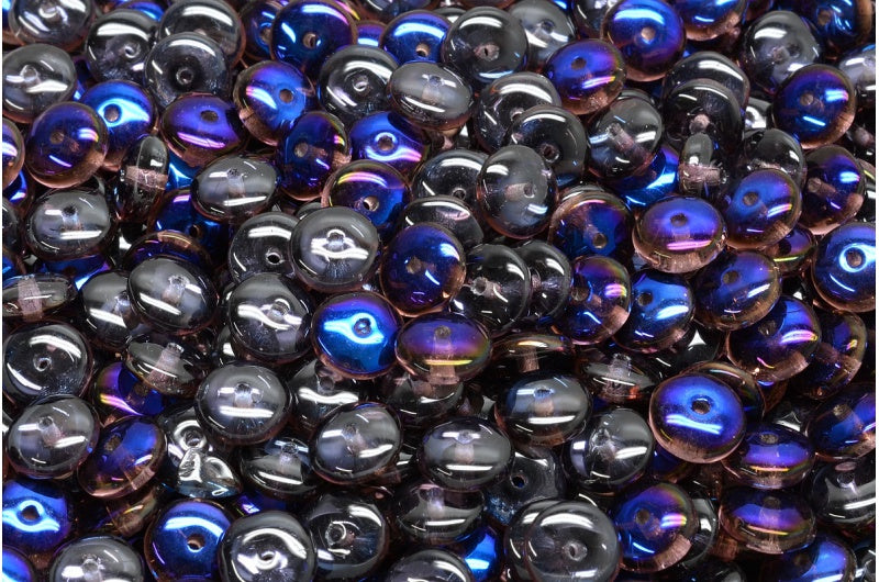 Space Disk Beads, Transparent Light Amethyst 29901 (20020-29901), Glass, Czech Republic