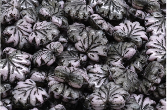 メープルリーフビーズ、40020 23000 46449 (40020-23000-46449)、ガラス、チェコ共和国