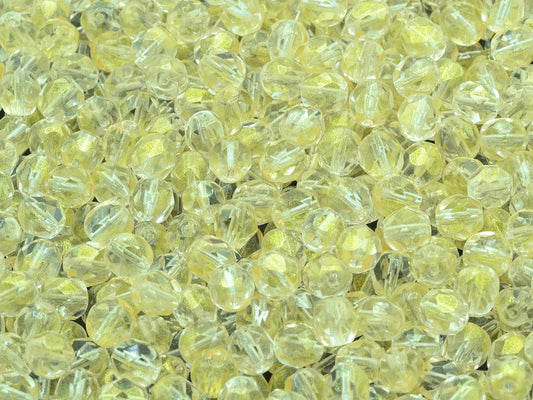 Fire Polished Faceted Beads Round 6 mm, Crystal 56510 (30-56510), Bohemia Crystal Glass, Czechia 15119001
