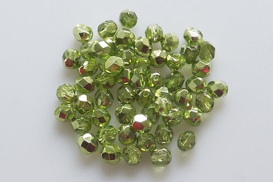 Fire Polished Faceted Beads Round 6 mm, Crystal 97354 (30-97354), Bohemia Crystal Glass, Czechia 15119001