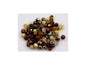 Fire Polished Faceted Beads Round Yellow Mix Glass Czech Republic