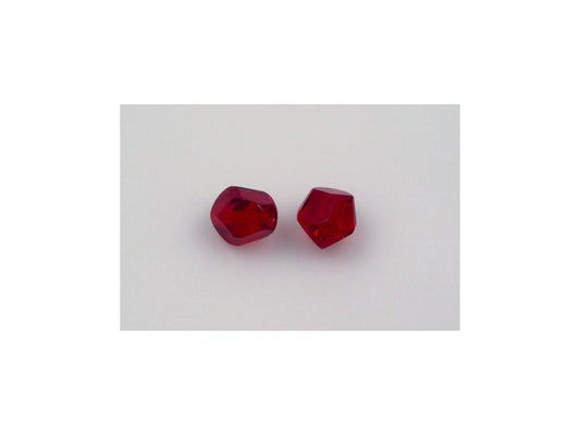 Fire Polished Faceted Beads Ruby Red Glass Czech Republic