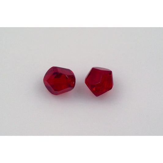 Fire Polished Faceted Beads 8 mm, Ruby Red (90080), Bohemia Crystal Glass, Czechia 15119502