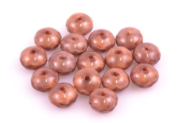 Fire Polished Faceted Beads Rondelle 9 mm, color: 16617, Bohemia Crystal Glass, Czechia 15135001