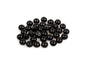 Fire Polished Faceted Beads Rondelle Black Glass Czech Republic