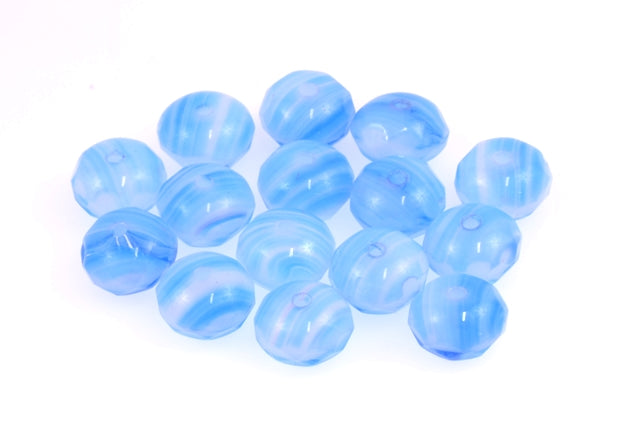 Fire Polished Faceted Beads Rondelle 9 mm, color: 65000, Bohemia Crystal Glass, Czechia 15135001