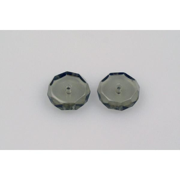 Fire Polished Faceted Beads Rondelle 4 x 8 mm, Gray (40010), Bohemia Crystal Glass, Czechia 15139001