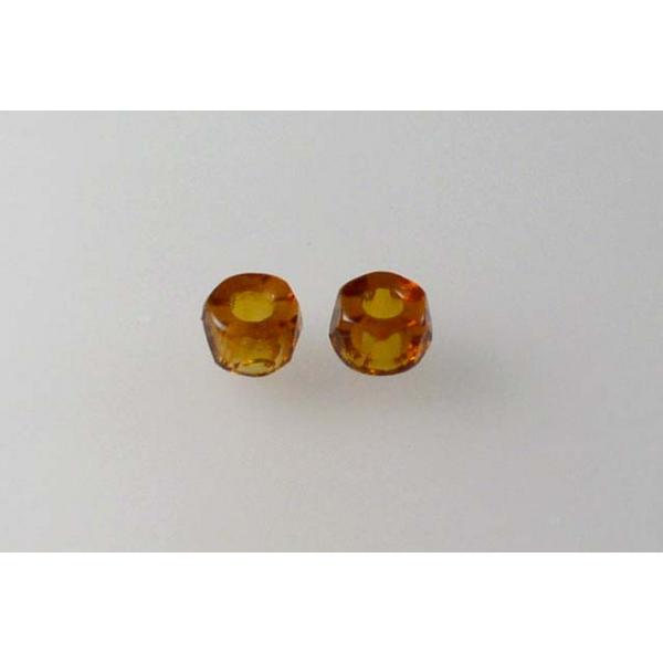 Fire Polished Faceted Beads Pony Bagel 4 x 6 mm, Transparent Brown (10110), Bohemia Crystal Glass, Czechia 15149855