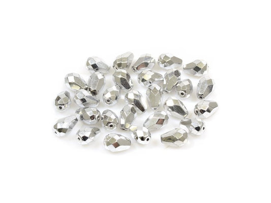 Fire Polished Faceted Beads Pear 00030/27000 Glass Czech Republic