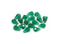 Fire Polished Faceted Beads Pear Drop Transparent Green Emerald Glass Czech Republic