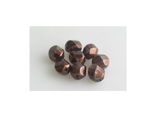 Fire Polished Faceted Beads Spiral Semi Round 00030/70419 Glass Czech Republic