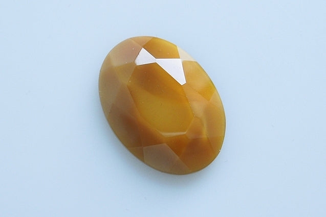 Crystal Glass Gemstone Oval 25 x 18 mm, color: 14010, Bohemia Crystal Glass, Czechia 2130