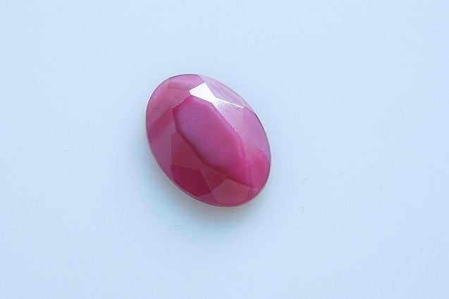 Crystal Glass Gemstone Oval 25 x 18 mm, color: 94000, Bohemia Crystal Glass, Czechia 2130