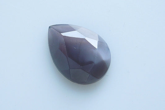 Crystal Glass Gemstone Drop 18 x 13 mm, color: 44000, Bohemia Crystal Glass, Czechia 2230