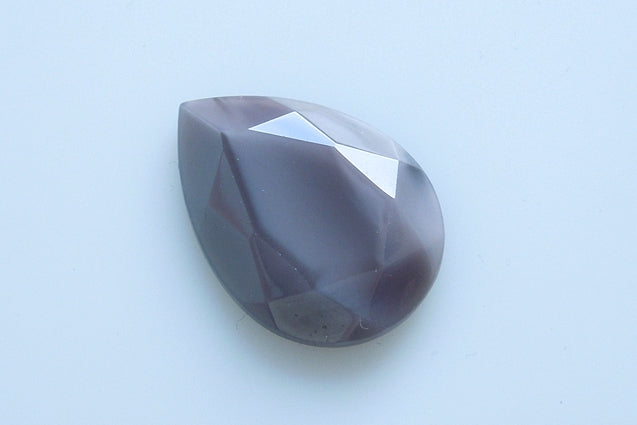 Crystal Glass Gemstone Drop 25 x 18 mm, color: 44000, Bohemia Crystal Glass, Czechia 2230