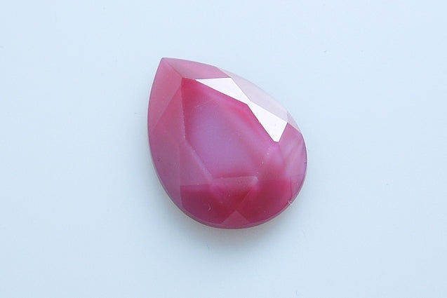 Crystal Glass Gemstone Drop 25 x 18 mm, color: 94000, Bohemia Crystal Glass, Czechia 2230