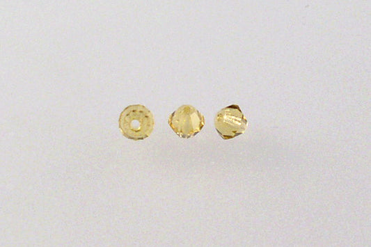 MC Bicone Xilion Cut beads High Sparkle 3 mm, Topaz (10070), Bohemia Crystal Glass, Czechia 45169302