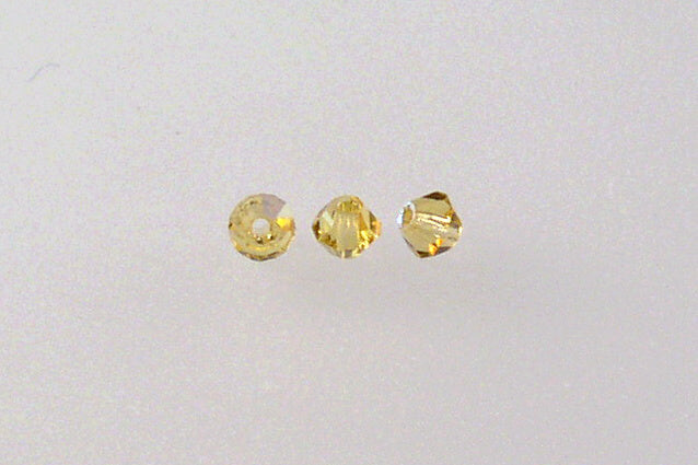 MC Bicone Xilion Cut beads High Sparkle 3 mm, Topaz Ab (10070-28701), Bohemia Crystal Glass, Czechia 45169302