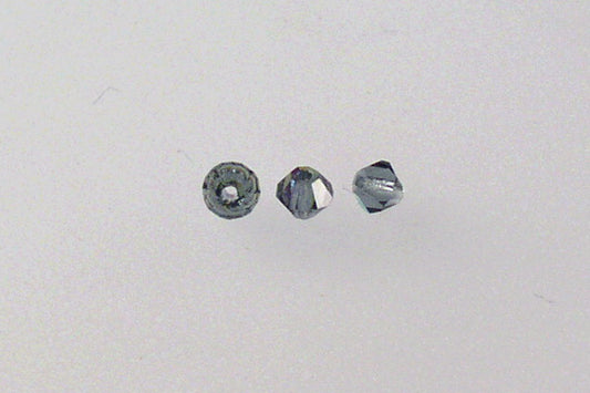 MC Bicone Xilion Cut beads High Sparkle 3 mm, Transparent Dark Blue Ab (30330-28701), Bohemia Crystal Glass, Czechia 45169302