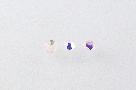 MC Bicone Xilion Cut beads High Sparkle 3 mm, Opal Pink Ab (71010-28701), Bohemia Crystal Glass, Czechia 45169302