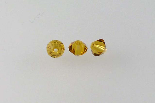 MC Bicone Xilion Cut beads High Sparkle 4 mm, Transparent Brown (10090), Bohemia Crystal Glass, Czechia 45169302