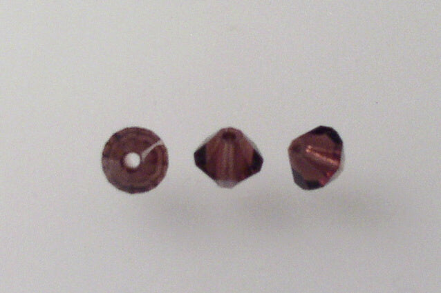 MC Bicone Xilion Cut beads High Sparkle 4 mm, Transparent Amethyst (20080), Bohemia Crystal Glass, Czechia 45169302