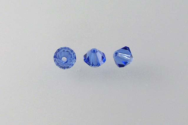 MC Bicone Xilion Cut beads High Sparkle 4 mm, Cobalt (30050), Bohemia Crystal Glass, Czechia 45169302