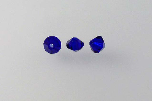 MC Bicone Xilion Cut beads High Sparkle 4 mm, Transparent Blue (30080), Bohemia Crystal Glass, Czechia 45169302