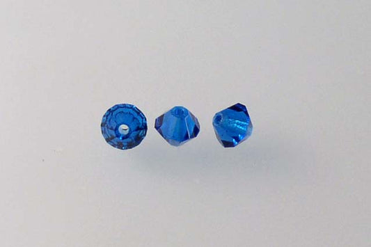 MC Bicone Xilion Cut beads High Sparkle 4 mm, Transparent Aqua (60080), Bohemia Crystal Glass, Czechia 45169302