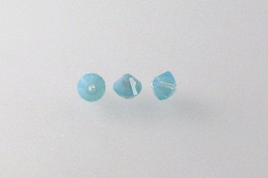 MC Bicone Xilion Cut beads High Sparkle 4 mm, Opal Aqua (61120), Bohemia Crystal Glass, Czechia 45169302