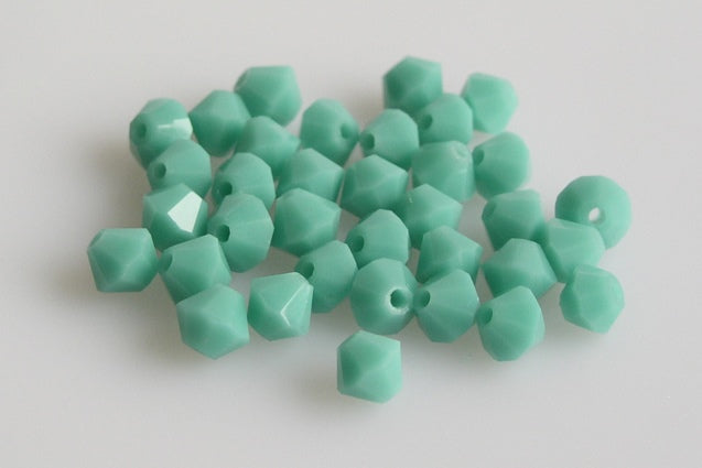 MC Bicone Xilion Cut beads High Sparkle 4 mm, Turquise (63140), Bohemia Crystal Glass, Czechia 45169302